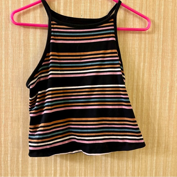 Torrid Foxy High Neck Crop Top Striped 0 - Picture 5 of 7